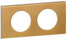 Рамка универсальная Legrand Celiane Corian 2-м. металл золото картинка